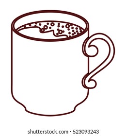 Isolated coffee mug design