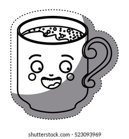 Isolated coffee mug design