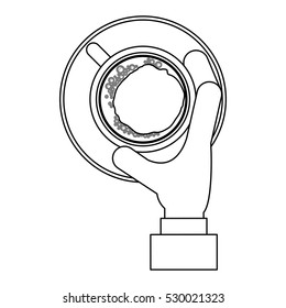 Isolated coffee mug design