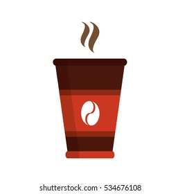 Isolated coffee mug design