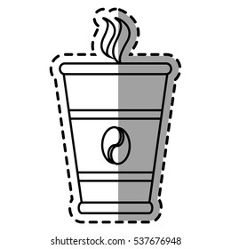 Isolated coffee mug design