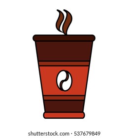 Isolated coffee mug design