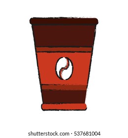 Isolated coffee mug design