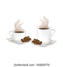 Isolated coffee mug design