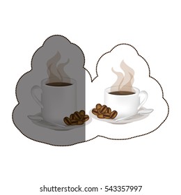 Isolated coffee mug design