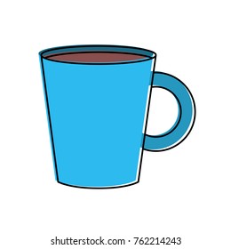 Isolated coffee mug design