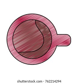 Isolated coffee mug design