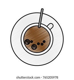 Isolated coffee mug design