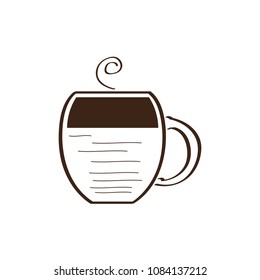 Isolated coffee mug icon