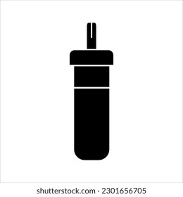 Isolated coffee mug icon. Thermos, takeaway mug.  Editable color. EPS vector file