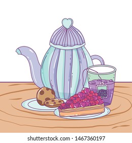 Isolated coffee pot vector design