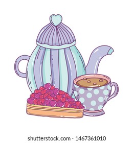 Isolated coffee pot vector design