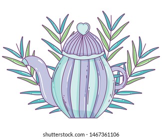 Isolated coffee pot vector design