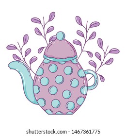 Isolated coffee pot vector design