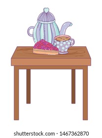 Isolated coffee pot vector design