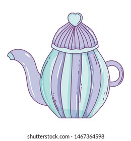 Isolated coffee pot vector design