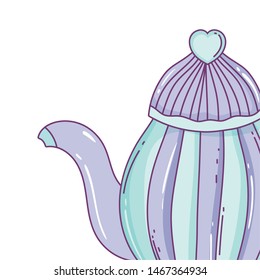 Isolated coffee pot vector design