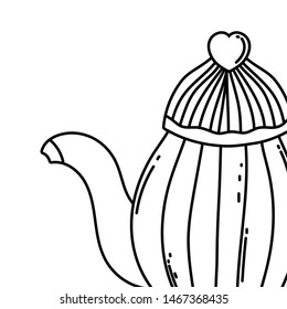 Isolated coffee pot vector design