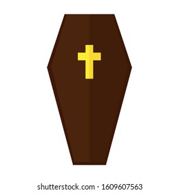 Isolated coffin icon. Dia de los muertos - Vector illustration design