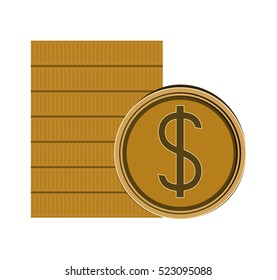 Isolated coin design