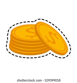 Isolated coin design