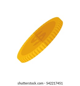Isolated coin money icon vector illustration graphic design