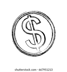 isolated coin symbol