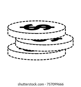 Isolated coins design
