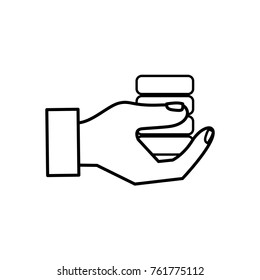Isolated coins design