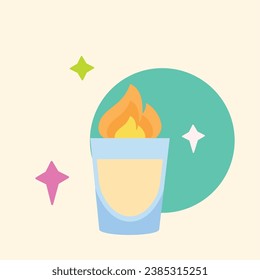 Isolated cokctail glass icon Beverage Vector