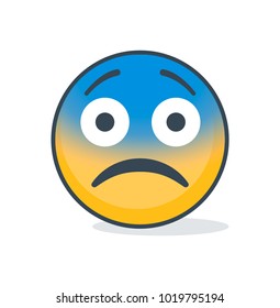 Isolated cold emoticon