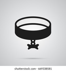 Isolated Collar Icon Symbol On Clean Background. Vector Neckband  Element In Trendy Style.