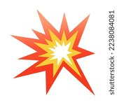 Isolated Collision Vector Icon, Emoji, Emoticon