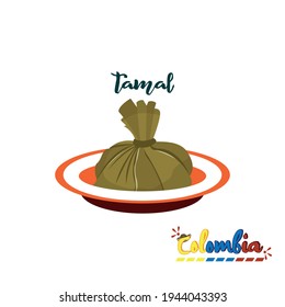 Isolated colombian tamale. Colombian culture - Vector illustration