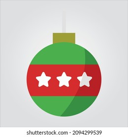 Isolated Color Bauble Scalable Vector Graphic