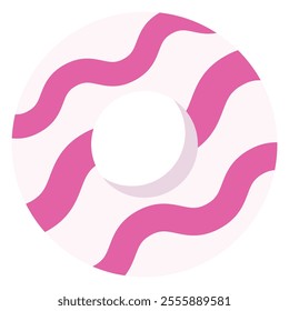 Isolated color rubber ring. Swimming ring