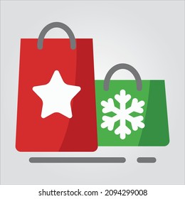 Isolated Color Shopping Bags Scalable Vector Graphic