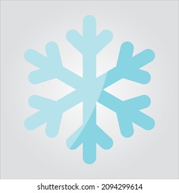 Gráfica vectorial escalable de copo de nieve de color aislado