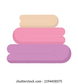 Isolación de toalla de color termal ilustración vectorial