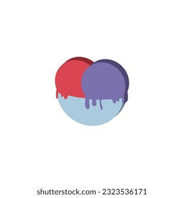 Isolated colored 3d ice cream icon Vector