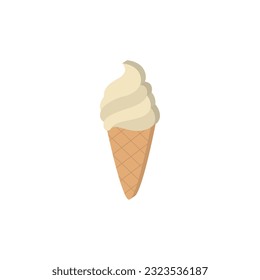 Isolated colored 3d ice cream icon Vector