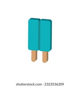 Isolated colored 3d popsicle icon Vector