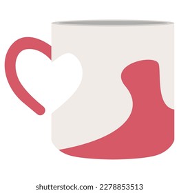 Isolated colored abstract coffee cup icon Vector