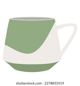 Isolated colored abstract coffee cup icon Vector