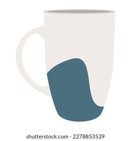 Isolated colored abstract coffee cup icon Vector
