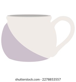 Isolated colored abstract coffee cup icon Vector