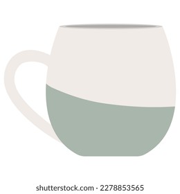 Isolated colored abstract coffee cup icon Vector