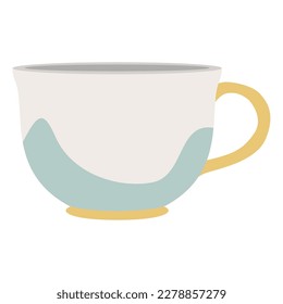 Isolated colored abstract coffee cup icon Vector