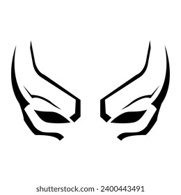 Isolated colored abstract flat superhero mask Vector illustration