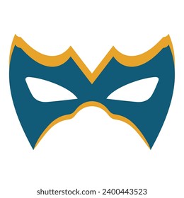 Isolated colored abstract flat superhero mask Vector illustration